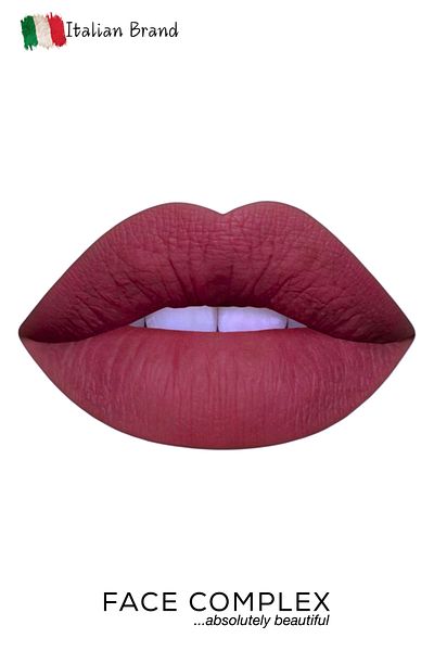 FACE COMPLEX Lip Set Lip Liner 24h Lip Tint Box, Set Ruj Lichid Creion De Buze Rezistent 24 H No.11 - Italia