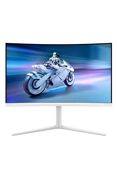 Philips 31.5" Curved Gaming Monitor, QHD, 180Hz, 1ms Response, HDMI/DP, White