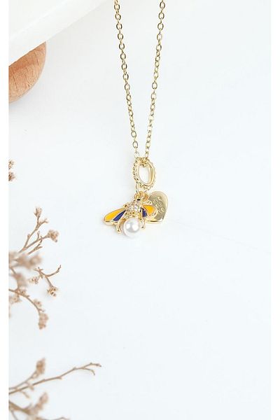 Jack Ferrero Gold Steel Women's Necklace (316L Steel)