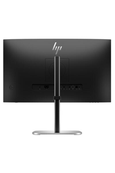 HP Monitor LED IPS de 27", QHD, HDMI/DP, cameră web, difuzoare, negru/argintiu