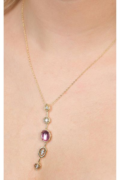 Jack Ferrero Gold Steel Women's Necklace (316L Steel)
