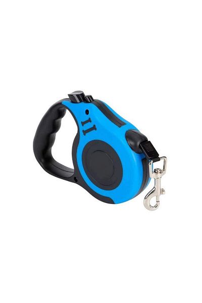 SIKS Lesă retractabilă automată de 5 metri, durabilă, pentru câini mici sau medii, maxim 20 kg