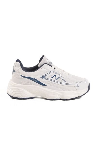AYAKMOD White Navy Blue Mesh Unisex Sports Shoes 182 g