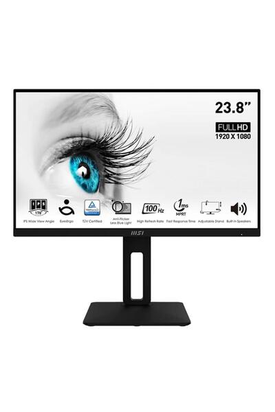MSI Monitor LED IPS MSI PRO 23.8", Full HD, 100Hz, 1ms, HDMI/DP/VGA, Pivot, N...