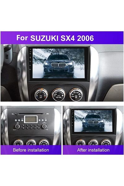 SHEZA STAR ستيريو سيارة أندرويد لسيارة سوزوكي SX4 (2006-2013) 6+128 جيجابايت مع كاميرا AHD