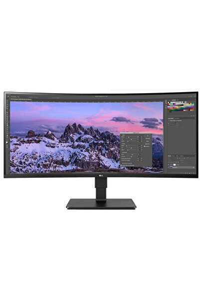 LG 35" καμπύλη οθόνη LED UWQHD 35BN77CP-B, HDMI, DisplayPort, ηχεία, μαύρη