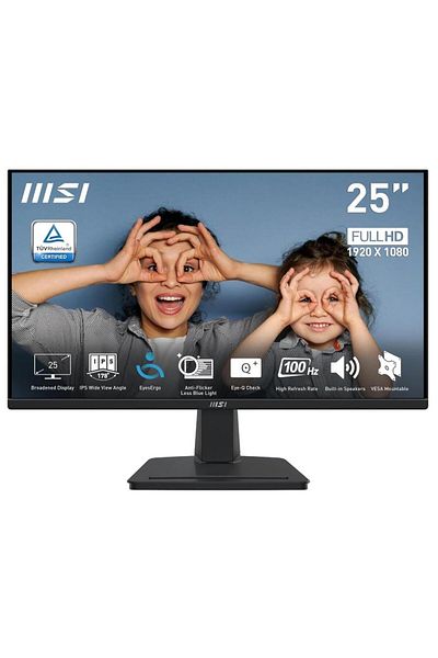 MSI MSI PRO MP251 24.5" IPS LED Monitor, Full HD, 1ms, 100Hz, VESA, Speakers, Black