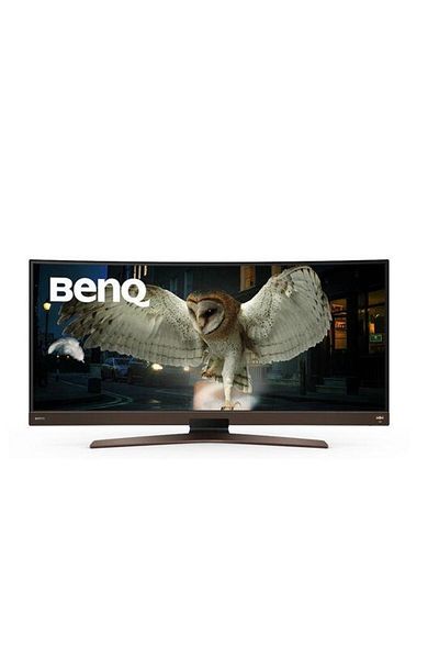 BENQ 37.5" Curved IPS WLED Monitor, WQHD, HDMI, DisplayPort, Speakers, Black