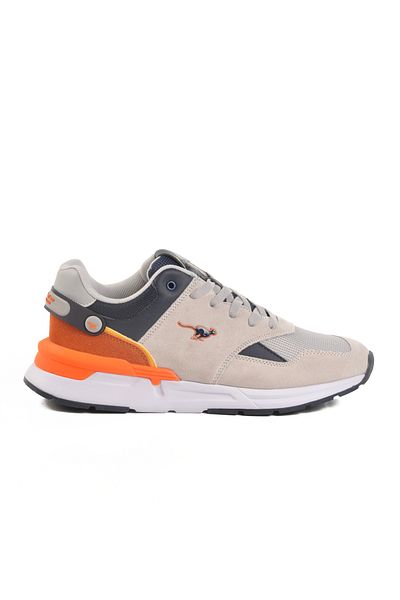 AYAKMOD Beige Navy Blue Mesh Memory Foam Men's Sports Shoes Milano m