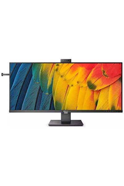 Philips Monitor LED IPS de 40", WQHD, 120Hz, HDMI/DP, USB-C, cameră web, negru