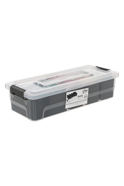 Five Simply Smart Samba Durable Polypropylene Storage Compartment Box