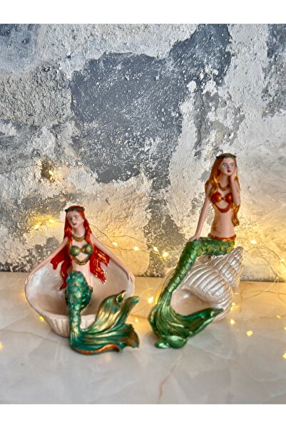 Kumsal Hobi Sanat Deniz Kızları Polyester İkili Biblo