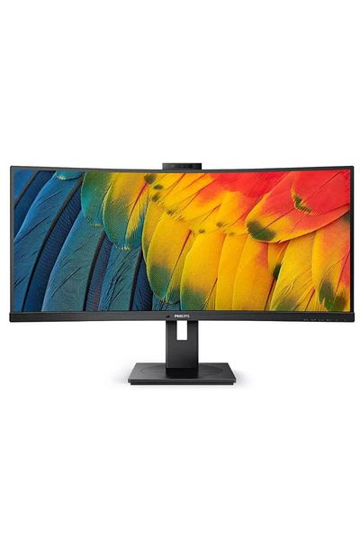 Philips 34" WQHD Curved Monitor 34B1U5600CH, VA LED, HDMI/DP, USB-C, Black, Built-in Speakers