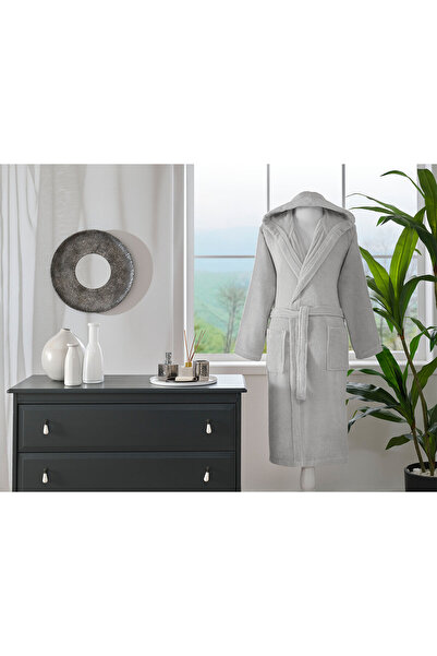 Özdilek Özdilek υφαντό μπουρνούζι με κουκούλα