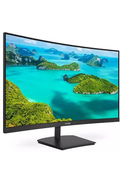 Philips Monitor curbat Full HD 241E1SC/00 de 23,6", panou VA, 75Hz, HDMI, negru