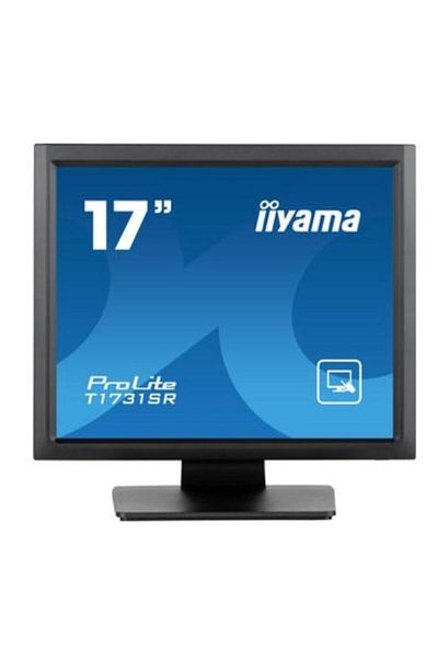 IIYAMA Monitor LED ProLite cu ecran tactil de 17", 1280x1024, panou TN, HDMI/VGA/DP, negru
