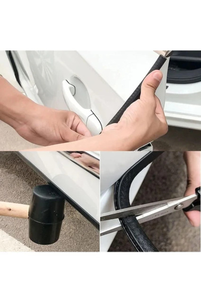 YİĞİT SHOPİNG Alfa Romeo 145 Kapı Koruma Fitili Çarpma Çizilme Önleyici Siyah 5 Metre