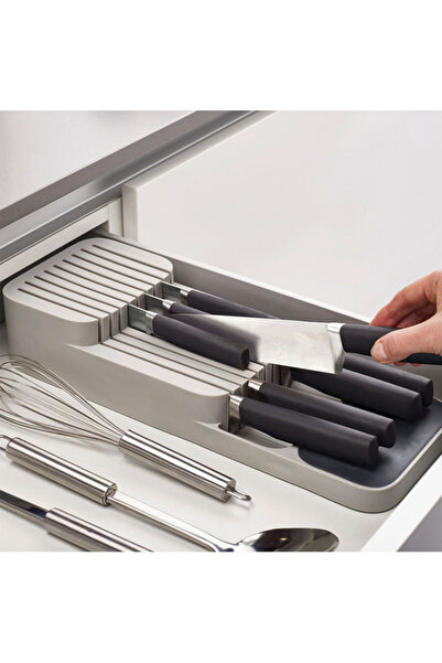 Deliny Organizator / suport pentru cutite, 2 nivele pentru 18 cutite, Gri