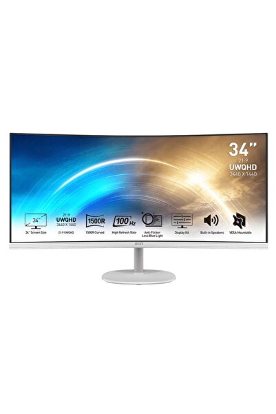 MSI Monitor 34"PRO MP341CQW 5Ms 100Hz VA anti-orbire