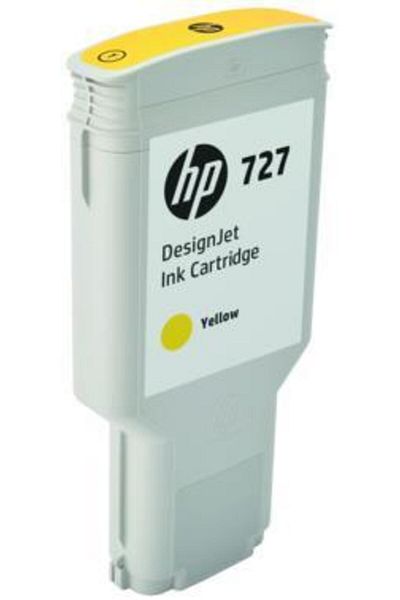 HP HP 727 Designjet Ink Cartridge, 300 ml (Yellow)