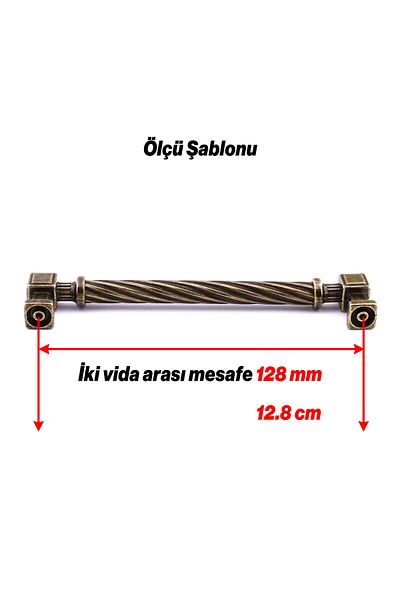 Badem10 Burma Antique Galben Antique Metal Mâner 128 mm Mobilier Sertar Bucătărie Dulap Dulap Mânere moderne pentru capac
