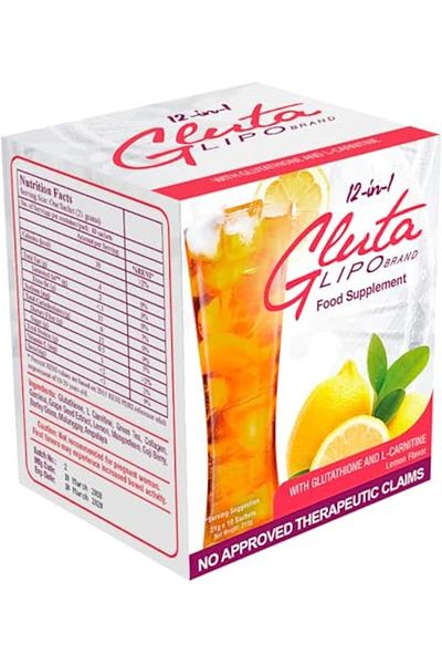 Gluta Lipo 12 in 1 Glutalipo Detox Juice 10 sachets - natural gredients Instant Detox Dr k