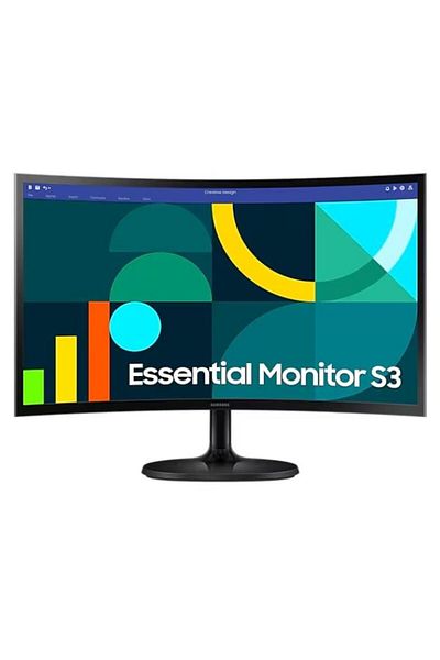 Samsung Monitor LED curbat VA de 24", Full HD, 100Hz, 4ms, HDMI, VGA, Negru