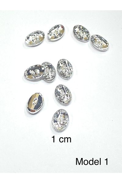 karantuhafiye Blouse Button / Plastic Stone Appearance Top Hole Button / 2917 / 10 Pieces / Model 1