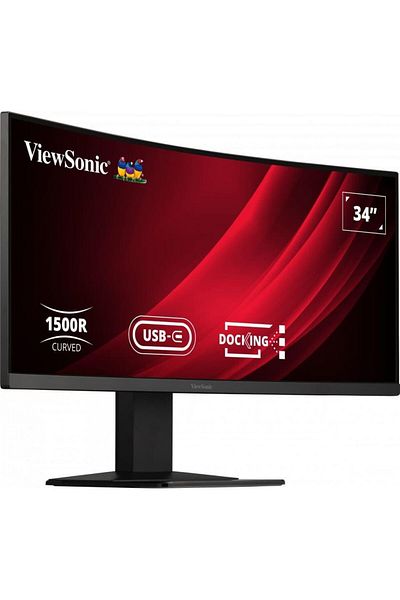 ViewSonic Viewsonic 34" Curved Gaming Monitor, WQHD, 120Hz, 0.4ms, LED VA, HDMI/DP, Black