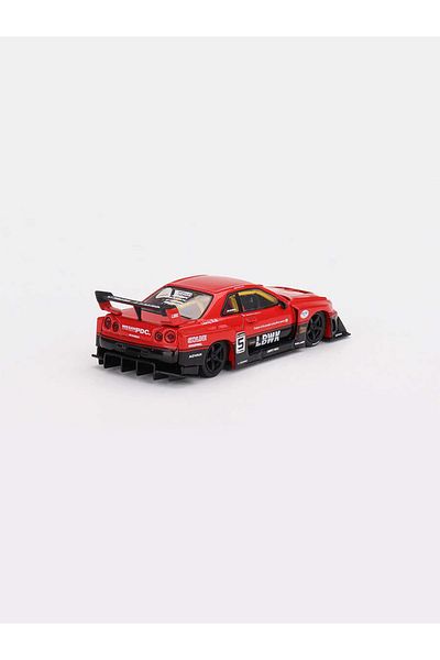 mini gt 1:64 Mini Gt 2024 Nissan Skyline Gt-R (R34) Super Red Black