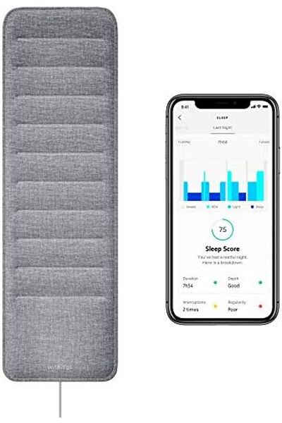 Withings Sleep - Sleep Tracking Pad Under The Mattress With Sleep Cycle Analysis