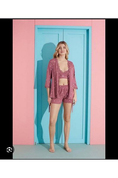 Pijamoni New Series 3-Piece New Modal Fabric Summer Pajama Set