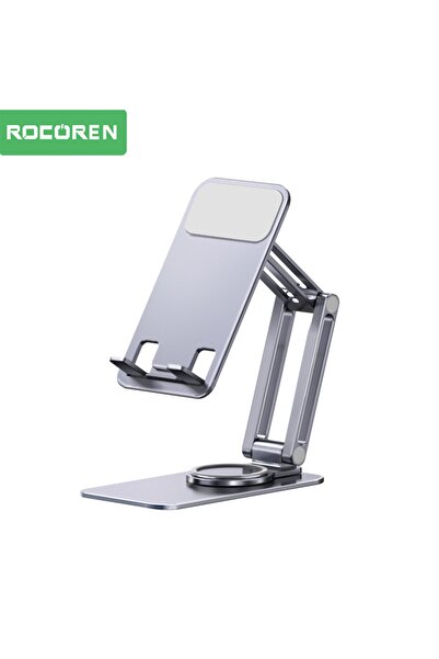 Rocoren 360° Döner Mekanizmalı Katlanabilir Alüminyum Telefon Standı