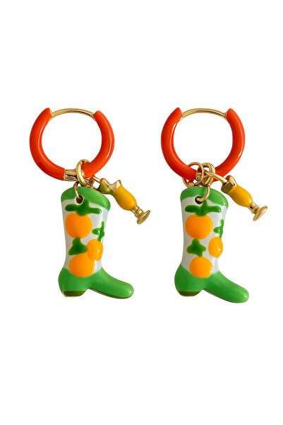 Venus Design Cam Çizme Küpe