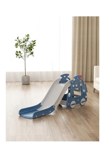 FULLJOY Police Car Slide with Basketball FJY-164