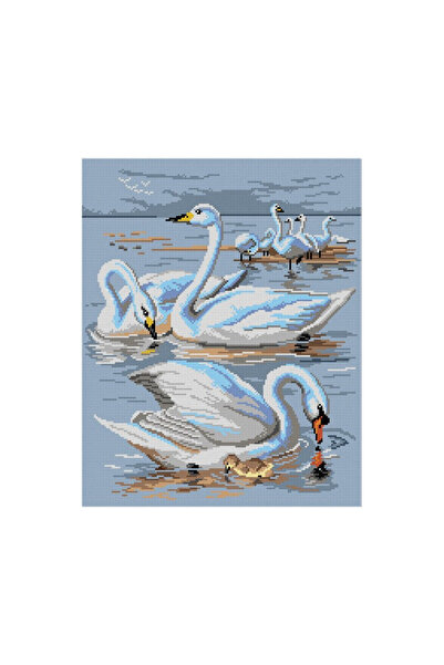 Orchidea Tapiserie imprimată Lebede 3055 40*50 cm