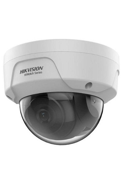 Hikvision HiWatch 4MP IP Dome Camera, 2.8mm Lens, IR 30m, PoE, IP67, IK10 - White