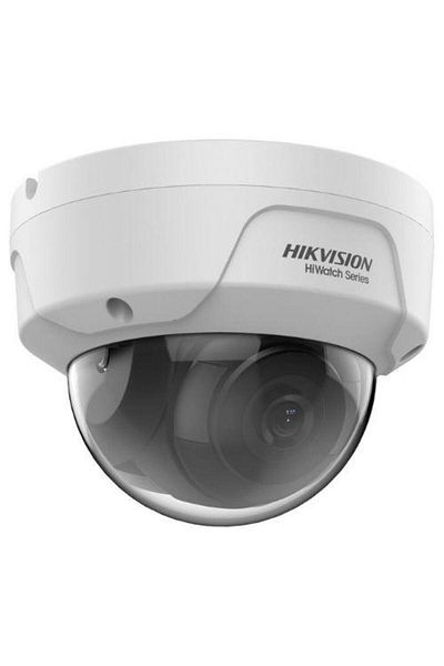 Hikvision HiWatch 4MP IP Dome Camera, 2.8mm Lens, IR 30m, PoE, IP67, IK10 - White
