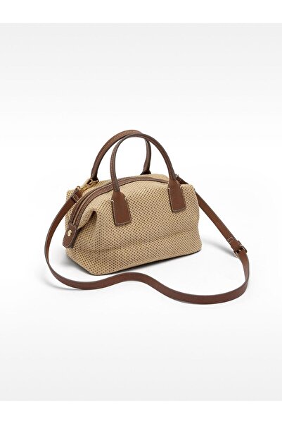 PARFOIS Hasır Efektli Çapraz Askılı Tote Çanta M