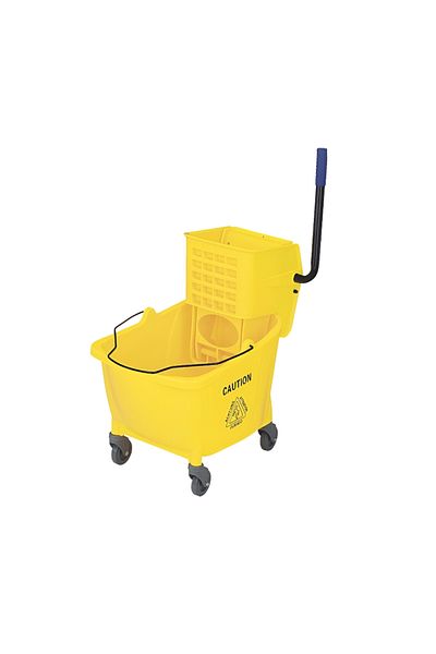 rexa Plastic Floor Cleaning Squeeze Mop Bucket With Wringer 24 Liter