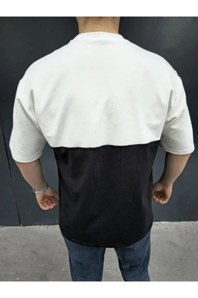 BYNPOL Unisex Bag Detailed Piece T-Shirt - Black