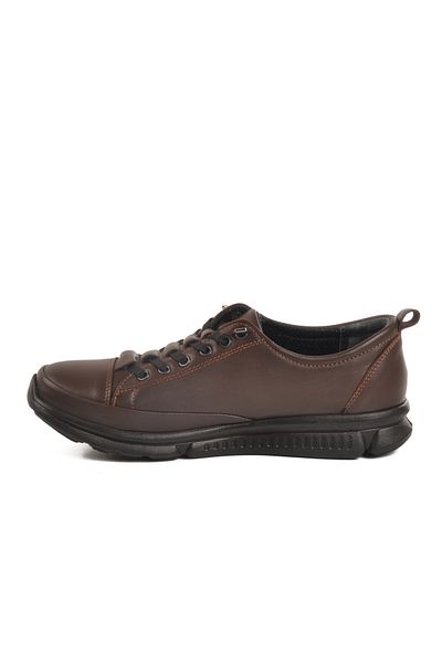 AYAKMOD Brown Genuine Leather Anatomical Women's Casual Shoes 605 Z