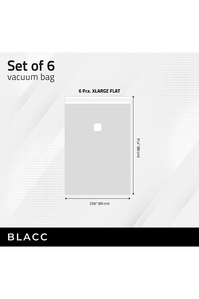 Magic Saver Bag Blacc Set of 6 Vacuum Bags