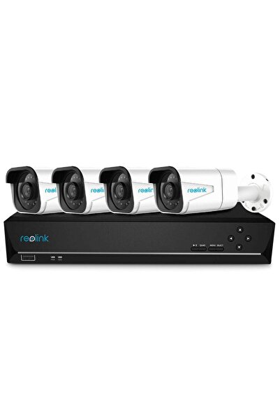ReoLink Комплект за IP видеонаблюдение NVS8-8MB4, 4K, 4 камери, PoE, 30м IR, ...