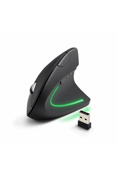 ESPERANZA Mouse vertical Esperanza Corvus EM133, Wireless, 6 butoane, USB (Negru)