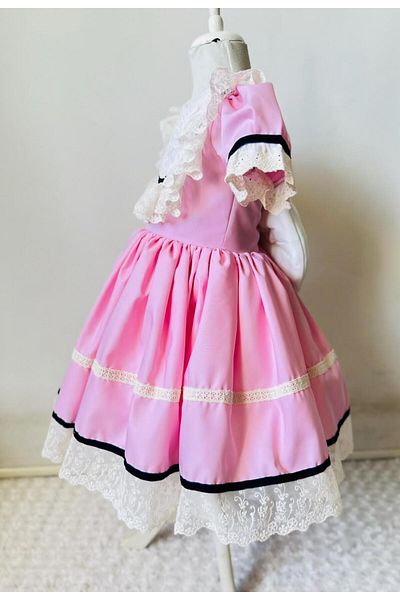 Gala Short Sleeve Lace Children Dress