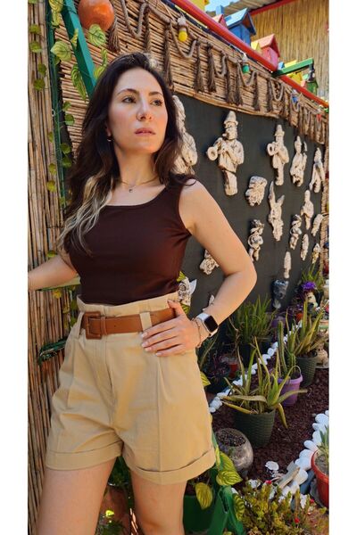 Fortuna Butik Dlv City Boy Belted Shorts