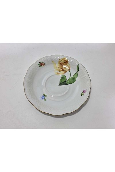 HEREND 734 Hand Painting Porcelain Tea Cup Saucer (003)