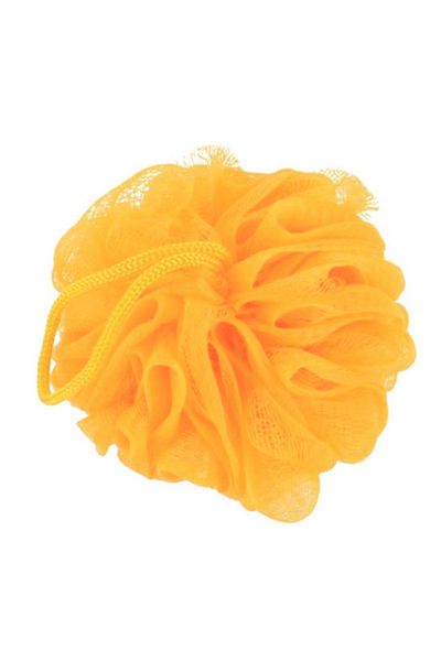 Tendance Trend Polyethylene Mesh Flower Bath Sponge Yellow