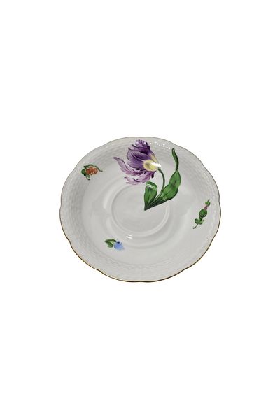 HEREND 734 Hand Painting Porcelain Tea Cup Saucer (002)